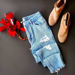 H&M Cochella Distressed Jeans